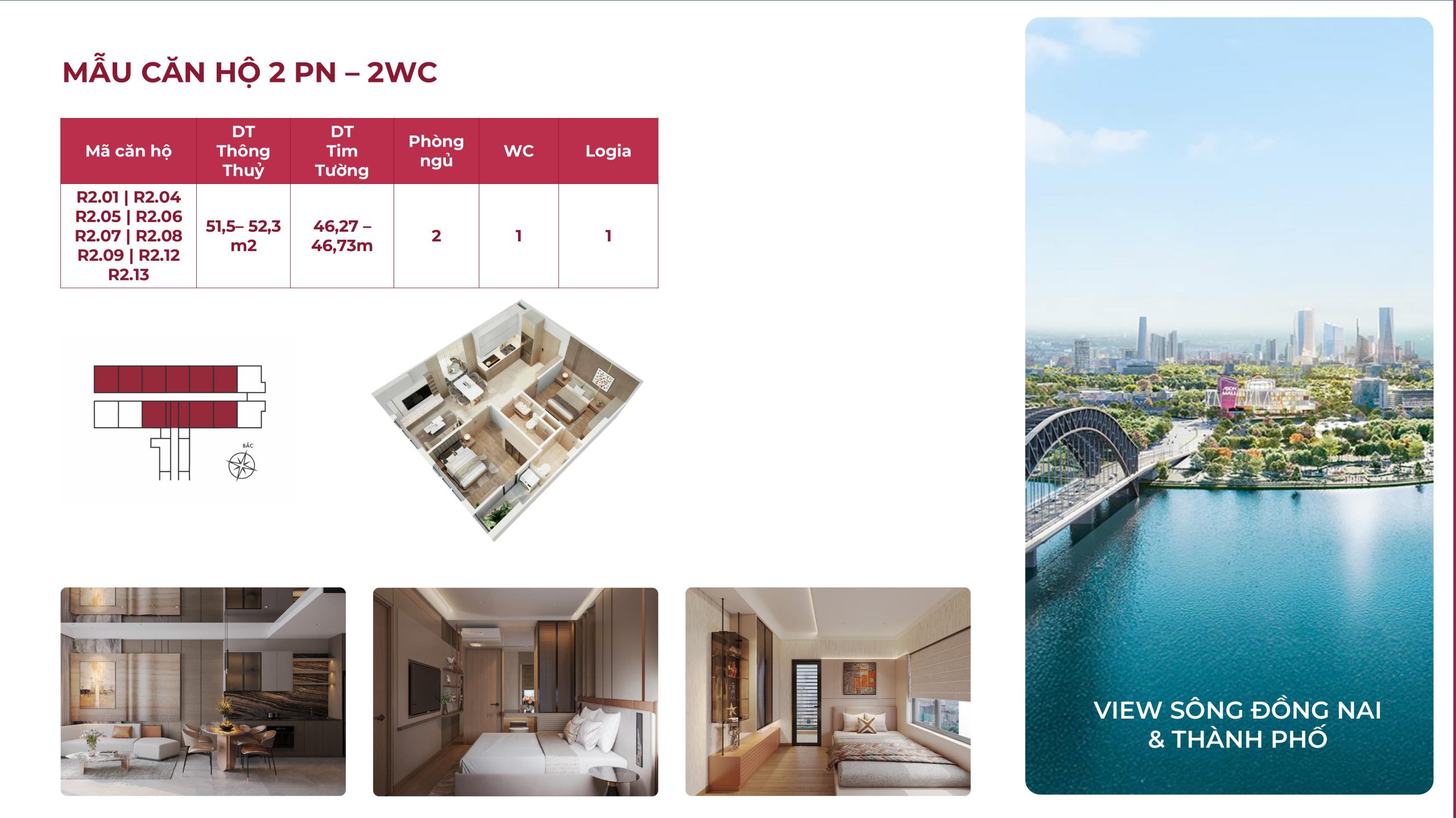 Mặt bằng căn hộ Fresia Riverside