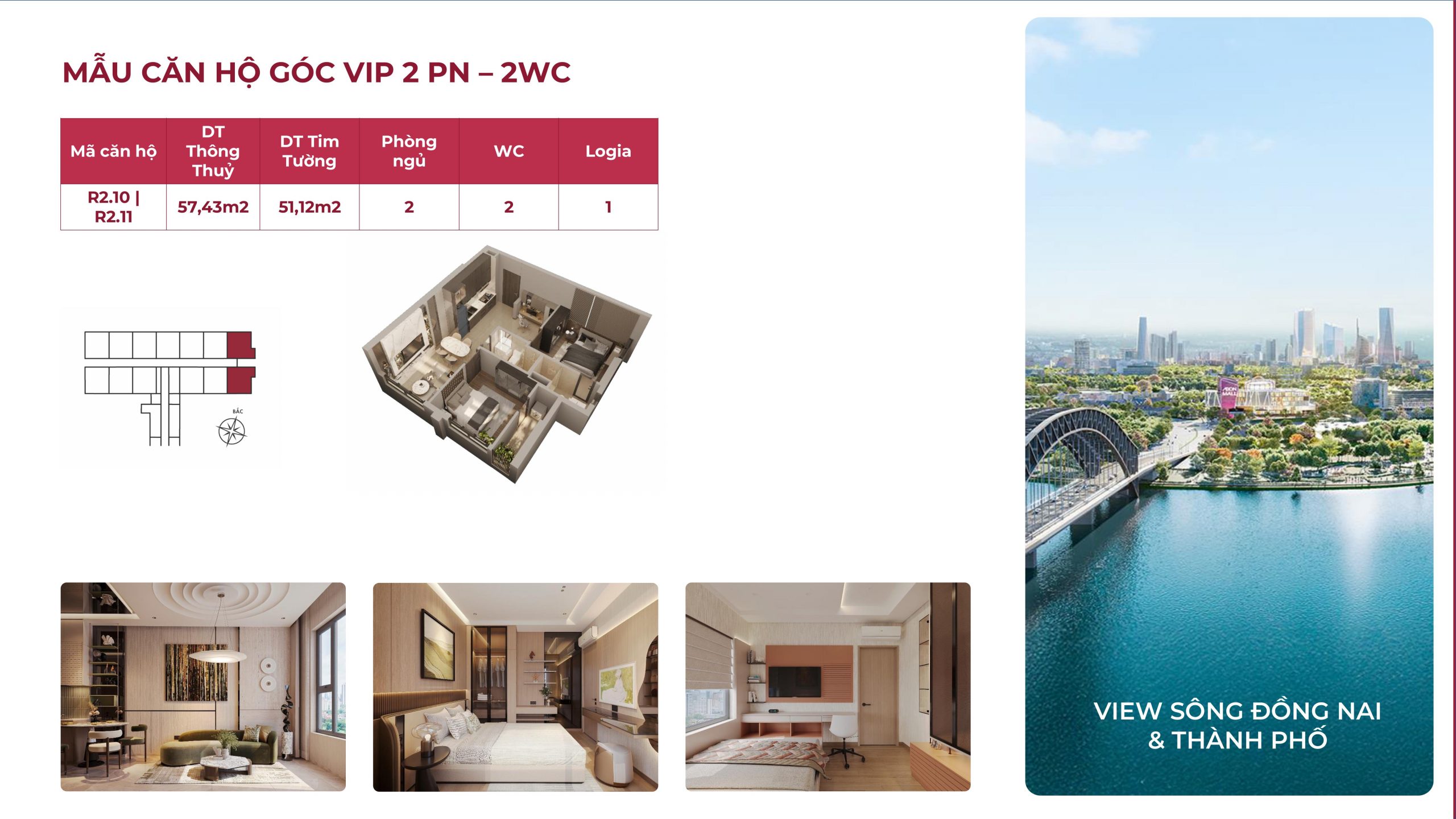 Mặt bằng căn hộ Fresia Riverside